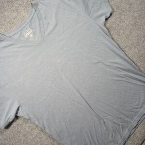 Fresh Clean‎ Tees V Neck Lg Blue Outdoor Hiking Camping Walking